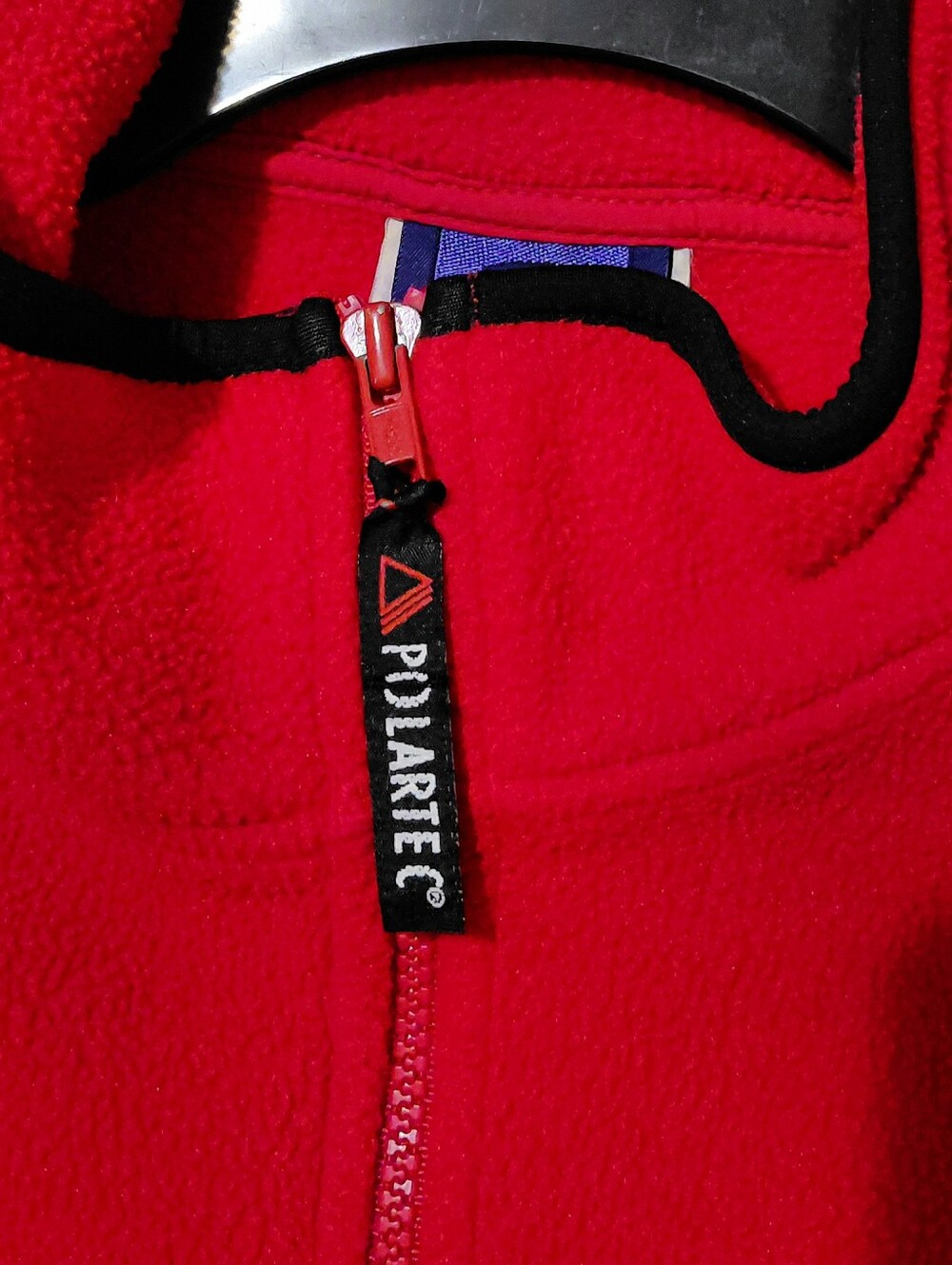 Womens Large Petite Polartek Red Fleece Made In USA Great Condition Many Pockets - Picture 9 of 15